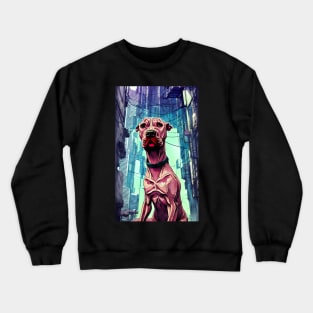 Cute Stray Pit Bull Crewneck Sweatshirt